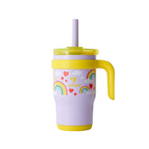 REDUCE Coldee kids tumbler with leak-proof lid for mess-free car rides.