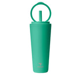 REDUCE Halo 32 oz tumbler with flip-handle lid for easy one-handed transport