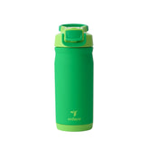 REDUCE Hydrate Pro Kids bottle front view in Clover Green with spill-proof design.