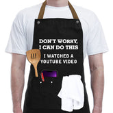 REHAVE funny gift apron front view, perfect for cooking nights.