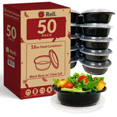 Reli Meal Prep Bowls 50-pack in 16oz for portion control and leftovers