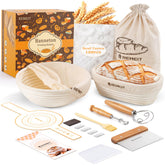 REMEIT round banneton 9-inch basket for even dough proofing and crust