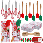 Remerry Christmas whisk-spatula set for festive baking and batter mixing.