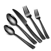 Remoxye hammered dinner knives for everyday meals and durable performance