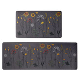 Rempry colorful flowers kitchen rug 47-inch design adds vibrant decor and standing comfort