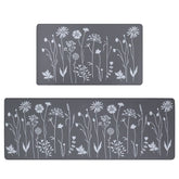 Rempry anti-fatigue front-sink kitchen rug reduces stand fatigue during dishwashing