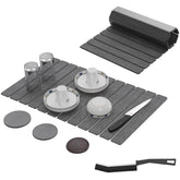 Renovisor premium stone drying mat, large foldable design keeps countertops dry
