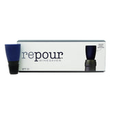 Repour wine saver stopper in bottle preserves freshness after opening.