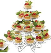 Resulzon 4-tier cupcake stand assembly view showing sturdy construction.