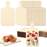 Retainbre mini wooden cutting board with handles ideal for serving and DIY decor.