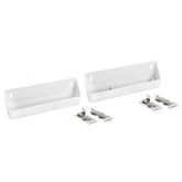 Rev-A-Shelf 11 inch tip-out tray front view for organized cabinet storage.