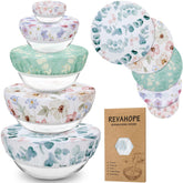 Revahope five size beeswax bowl covers fit bread proofing bowls to maintain moisture