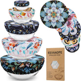 Revahope 4-inch beeswax bowl cover with stylish design for airtight fridge storage