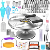 RFAQK turntable with smooth 11-inch rotation and non-slip base for stable decorating
