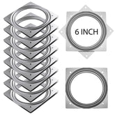 RHBLME 8-pack lazy susan hardware in silver for durable rotating trays.