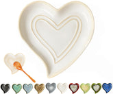 Rhobtyne heart-shaped spoon rest on stove top keeps counters clean and organized.