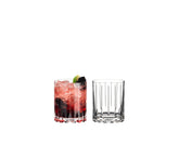 Riedel Double Rocks Glass, 2pc set, ideal for cocktails served with large-format ice.