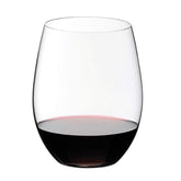 Riedel The O Cabernet Merlot tumbler four-piece set close-up showing clarity for structured reds