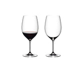 Riedel Vinum Cabernet Sauvignon/Merlot glass set for two enhances bold red wines.