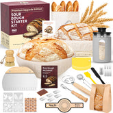 Risecret sourdough starter kit showcasing a complete set for artisanal bread making.