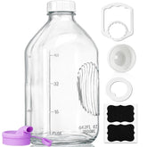 Ritayedet 64oz glass milk bottle cap provides an airtight seal for beverages.