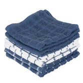 Ritz Premium cotton terry dishcloth in federal blue absorbs moisture quickly for drying dishes.