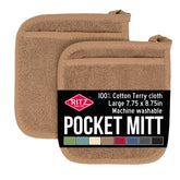 RITZ Royale pocket mitt provides heat protection for safe oven handling.