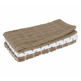 Ritz Terry kitchen towel solid mocha, absorbs spills quickly for everyday counters and dishes.