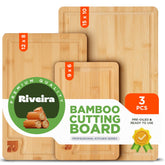 Riveira bamboo cutting board small 9x6 for quick fruit prep and prep work