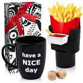 RIYA white elephant mug with bottom finger for playful sip moments.