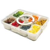 RKXQT Snackle Box Container front view, compact and portable for travel snacks