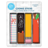 R&M cookie stick cutter in action cuts four sticks at once for efficiency