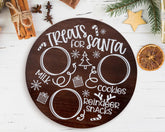 Rmeosye Santa cookie plate tray with festive design for Christmas cookies display