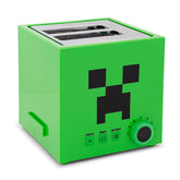 Robe Factory Minecraft Green Creeper toaster front view showing compact design for small kitchens