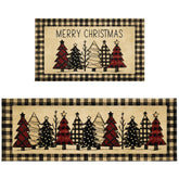 Robvobe Merry Christmas kitchen mats 17x30 standard provide soft comfort and reliable spill absorption in kitchens.