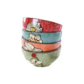 RockGoldBug blue ceramic bowl front view for cereals and daily meals