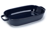 Roeveca 6qt rectangular baking dish blue, top view, ideal for family casseroles