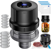 RROFKA mason jar vacuum sealer kit front view showing cordless, compact design for easy use