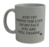 Rogue River Tactical funny mug - sturdy handle, ideal for daily coffee.