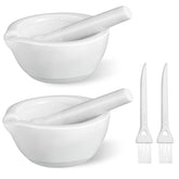 Romooa mini porcelain mortar 60mm for precise spice grinding