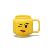 Room Copenhagen Lego mug with winking girl face for playful hot beverages.