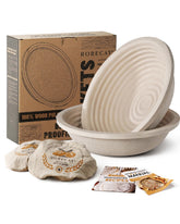 rorecay wood pulp banneton basket 9inch round for even rise