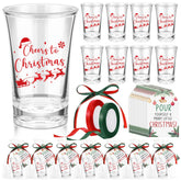 Roshtia Christmas shot glasses set of 36 for festive toasts at gatherings