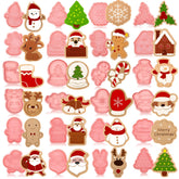 Roshtia snowman cookie cutter with 3D embossing for festive, detailed Christmas cookies.