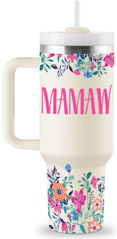 ROSTANTEN Mamaw tumbler lid helps prevent spills during travel.
