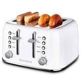 Roter Mond 4 slice toaster with extra wide slots for bagels and thick breads.