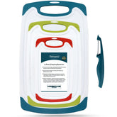 ROTTOGOON cutting boards set of four large for versatile meal prep and safety.