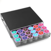 ROWISE coffee pod drawer front view shows 36 K-Cups in reach