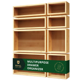ROYAL CRAFT WOOD bamboo jewelry organizer box ready for drawer access