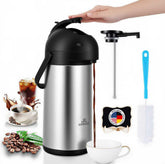 Royal Genuss airpot dispenser with pump for easy serving at events